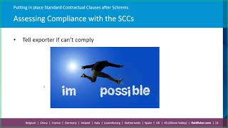 Module 3: (1) Putting In Place Standard Contractual Clauses After Schr