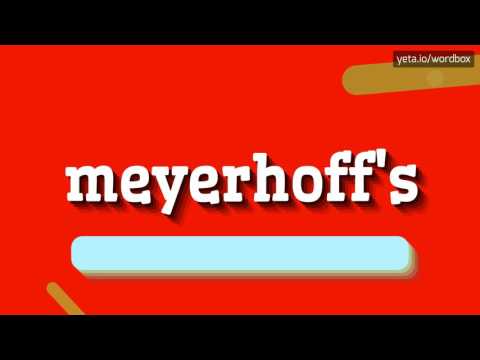MEYERHOFF'S - HOW TO PRONOUNCE IT!?