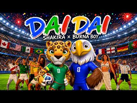 Shakira ft. Burna Boy - Dai Dai (Official Music Video) Top FIFA World Cup 2026™ Anthem Style Songs