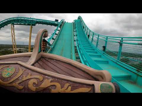 On-ride point of view of Journey to Atlantis