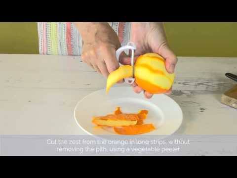 How to make orange zest