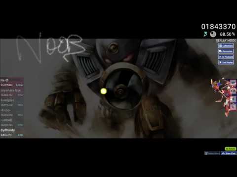 osu! - Team Nekokan - Can't Defeat Airman [Holy Shit! It's Airman!!] Perfect Jump Section