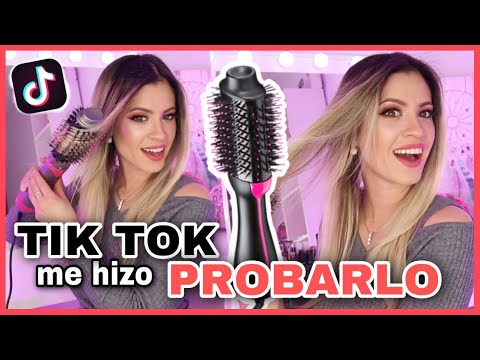 PROBANDO EL CEPILLO SECADOR MÁS VIRAL DE INTERNET | TIK TOK ME HIZO COMPRARLO | NatyGloss