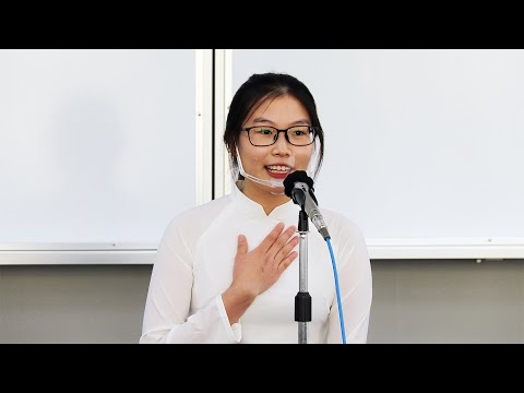 国際交流学科 ◇第13回留学生日本語弁論大会【優秀賞】グェン ティ ラン さん(観光学部1年)