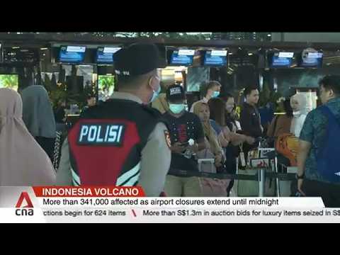 Indonesia volcano: More than 341,000 affected as airport closures are extended