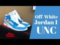 Off White Jordan 1 Retro High UNC Review Unboxing
