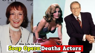 One Life to Live Cast Deaths || Soap Opera DIED Actors video