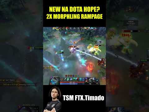 2X CRAZY DIVINE RAPIER RAMPAGE | MORPHLING IS SCARY 😨 | TIMADO THE NEW NA DOTA HOPE? #shorts #dota2