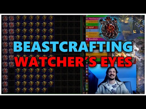 [PoE] Big beastcrafting Watcher's Eye gamba session - Stream Highlights #683