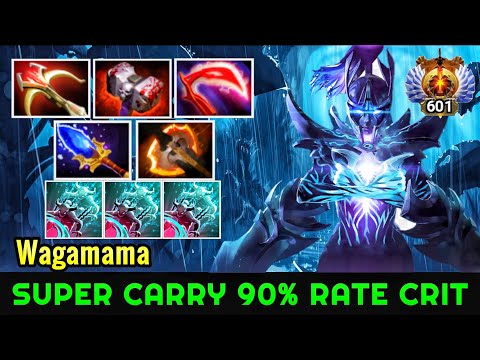 Wagamama [Phantom Assassin] Super Monster Carry WTF 90% Rate Crit 7.22 Dota 2