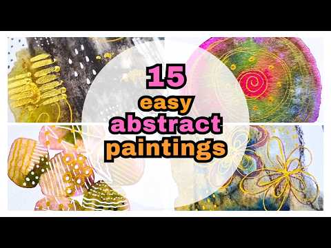 Einfach, schnell, WOW: 15 abstrakte Malideen für dich!