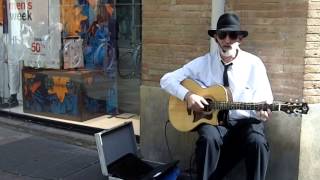 Acoustic Blues Guitar - Live From The City Streets - Candy Man