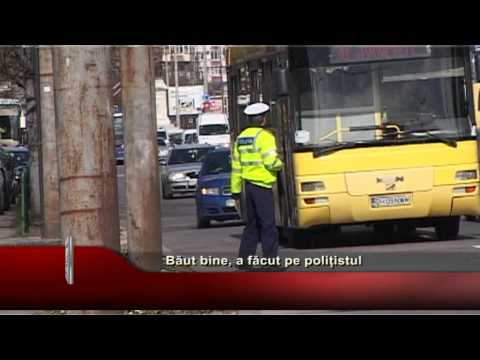 Băut bine, a făcut pe polițistul