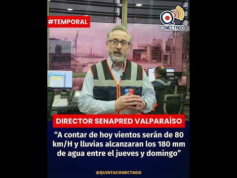 SENAPRED VALPARAISO Y SISTEMA FRONTAL