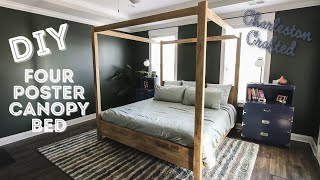 DIY four poster canopy bed