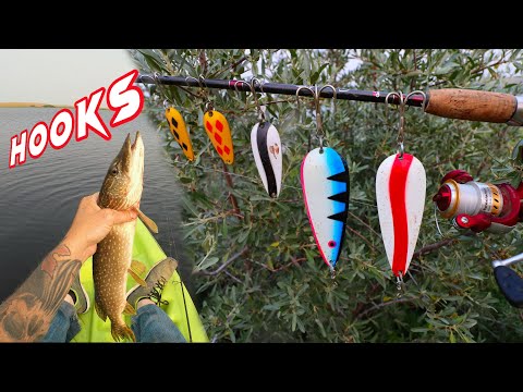 Catching / Fishing Huge Northern PIKE On BEST Spoons! HOW TO / TOP 5 Best Hooks And Lures!
