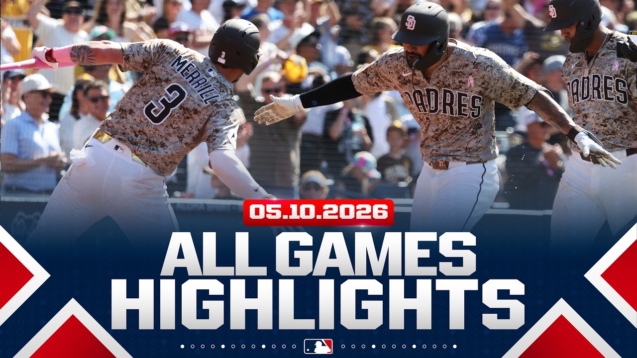 Highlights from ALL GAMES on 5/10 (Padres' EPIC comeback win, Brice Turang walk-off HR, MORE!)