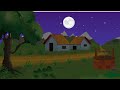 Day To Night Village Scene Cartoon Animation Effect Cartoon Sky View Vector Animation