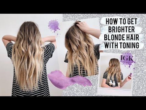 How to Get Brighter Blonde Hair with Toning from IGK