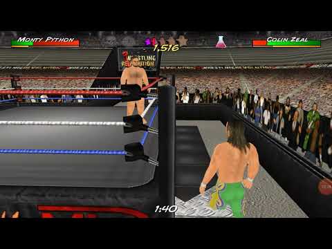 COLIN ZEAL VS MONTY PYTHON WRESTING REVOLUTION 3D BOOKING MATCH