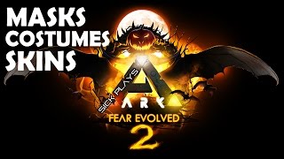 ARK Fear Evolved 2 Masks Costumes Skins: DodoWyvern, Vampire eyes, Clown mask - Wyvern Bone Costume