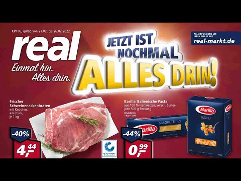 🛒 Real Katalog Prospekt 21. bis 26. Februar 2022 - Neuigkeiten, Angebote Deutschland 🇩🇪