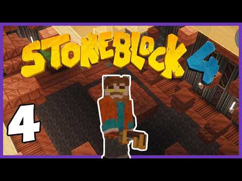 Machinist Vault Adventure in FTB Stoneblock 4 – Echo of the Machinist & World Engine Upgrade! (Ep 4)