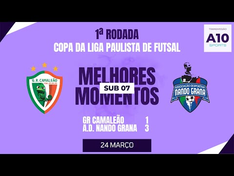 GR CAMALEÃO 1 x 3 A.D. NANDO GRANA - COPA DA LPF - SUB 07 - 24/03/2024 | MELHORES MOMENTOS
