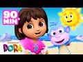 Dora S Sunny Day Fun With Summer Scenes 2 ️ 90 Minutes Dora Friends