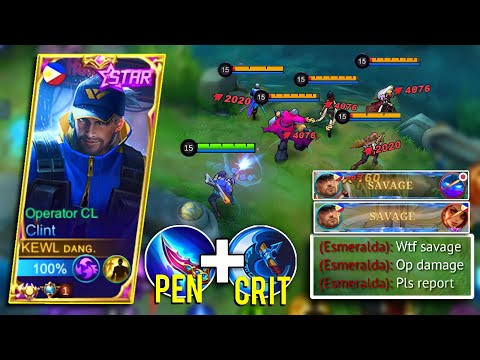 2x SAVAGE!!! TOP 1 GLOBAL CLINT ONE HIT DELETE BUILD🔥 ( DAMAGE HACK )