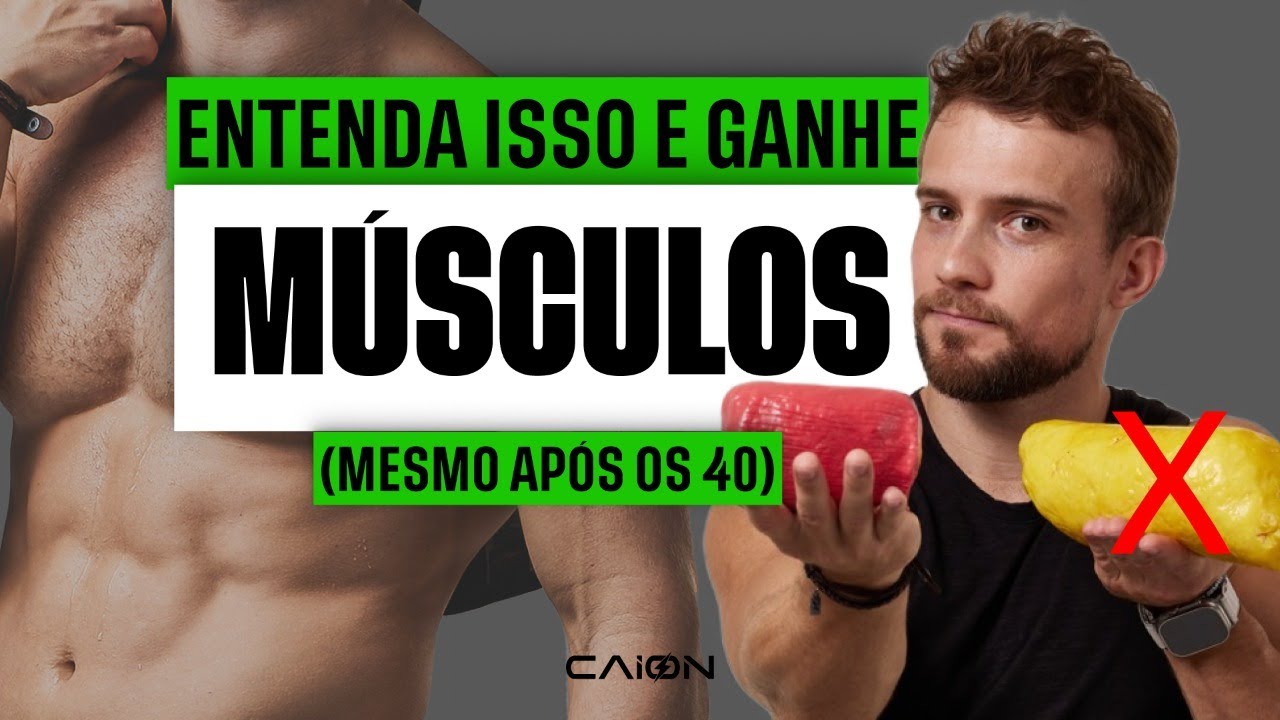 A melhor forma de GANHAR MASSA MUSCULAR após os 40 anos!