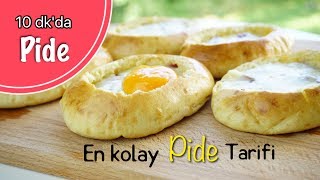 Evde pide yapmak çok kolay hamur mayalamadan enfes pide Nasıl yapılır /hamur işleri / Figen Ararat