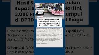 3.000 Demonstran Kawal Hasil Sidang Pansus Hak Angket Sudewo, Gedung DPRD Dipasang Kawat Besi