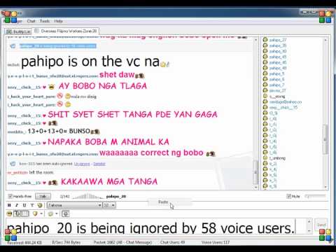 migthy vs yxpwet "the talk shit clan in yahoo" part 1