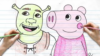 Learn to Draw You FAVORITE Cartoon Characters | Easy Drawing for Kids | Pocket Preschool