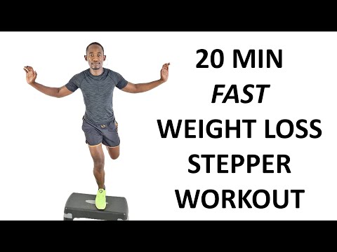 20 Minute Simple Stepper Workout for FAST FAT LOSS
