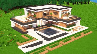 How To Build a Modern House / Minecraft Tutorial