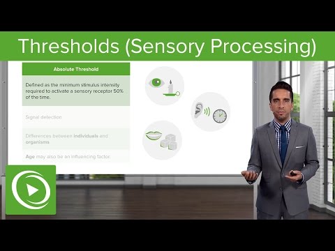 Thresholds (Sensory Processing) – Sensing the Environment | Lecturio