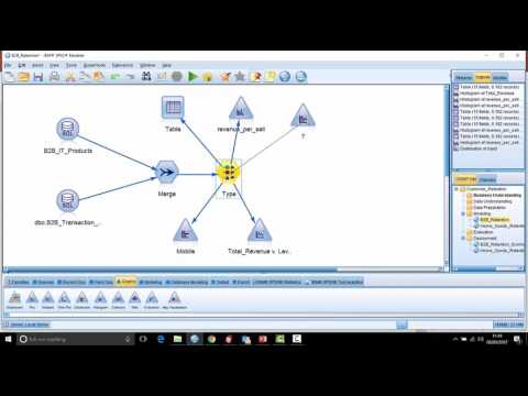 Introduction to the generate menu in SPSS Modeler
