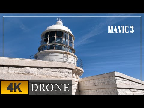 【京都府最北端の経ヶ岬灯台】国指定重要文化財、4Kドローン撮影 MAVIC3　(60fps)