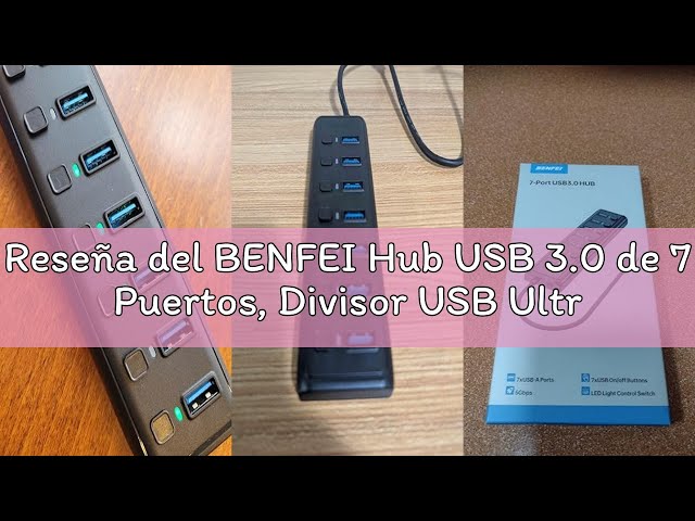 Vídeo relacionado con BENFEI Hub USB 3.0 de 7 Puertos, Divisor USB Ultracompacto Portátil con Cable de 1 Metro - Compatible con MacBook Pro/Air, Mac Pro, Mac Mini, iMac, Surface Pro, HDD Móvil (Sin Puerto de Carga)