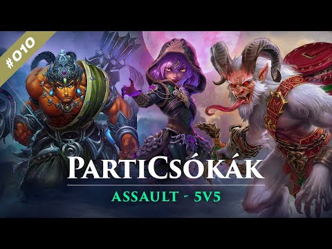 Smite - S7 | PartiCsókák #010 | Scylla - Damage Build | Assault 5v5 (Magyar Gameplay)
