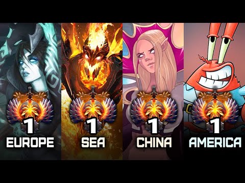 Best of the Best in Dota — TOP-1 Ranks of All Regions
