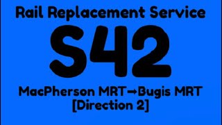 DTL Rail Replacement Service S42 Hyperlapse(D2)