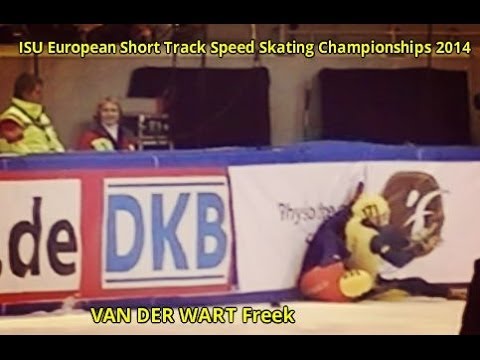 VAN DER WART Freek CRUSH - Short Track - ISU Euro 2014 - 500 m Men Heat 2