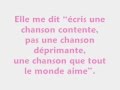 Elle me dit paroles 