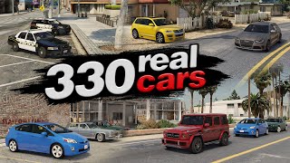 How to install 330 Real Cars in GTA 5! (2023) How to replace All Traffic in GTA V! GTA 5 Car Pack