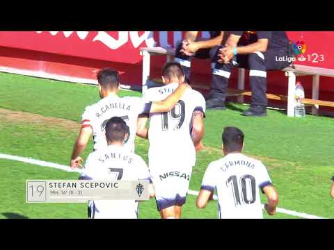 Resumen de Nàstic vs Sporting de Gijón (0-4)