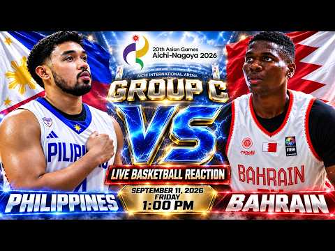 🔴LIVE! GILAS PILIPINAS vs BAHRAIN •󠁏 20th ASIAN GAMES 2026 •󠁏 PLAY-BY-PLAY COMMENTARY & SCOREBOARD