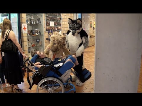 Public Fursuiting Magic for Special Needs Kids with Kitwana Lion, Tambako & KingSimba 06/2018